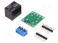 Module robotics: relay; Ch: 1; 12VDC; max.250VAC; 10A; GPIO POLOLU