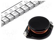 Inductor: wire; SMD; 100uH; Ioper: 1.8A; 0.19Ω; Isat: 3A; A: 18.54mm FERROCORE