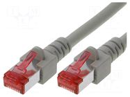 Patch cord; S/FTP; Cat: 6; RJ45 plug,both sides; stranded; Cu; 10m HELUKABEL