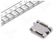 Socket; USB B micro; on PCBs; SMT,THT; PIN: 5; horizontal; USB 2.0 Amphenol Communications Solutions