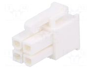 Connector: wire-wire/PCB; plug; female; PIN: 4; Minitek® Pwr 4.2 AMPHENOL COMMUNICATIONS SOLUTIONS