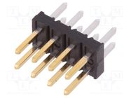 Pin header; wire-board; male; Minitek; 2mm; PIN: 8; THT; on PCBs; 2A Amphenol Communications Solutions