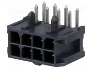 Connector: wire-board; socket; male; PIN: 8; Minitek® Pwr 3.0; THT AMPHENOL COMMUNICATIONS SOLUTIONS