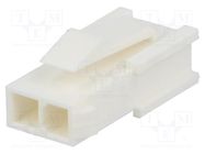 Plug; wire-wire/PCB; male; Minitek® Pwr 4.2; 4.2mm; PIN: 2; natural Amphenol Communications Solutions