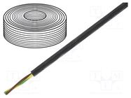 Wire; ÖLFLEX® HEAT 260 MC; 3G0.75mm2; stranded; Cu; PTFE; black LAPP