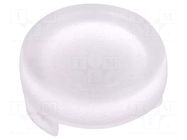 LED lens; round; polycarbonate; transparent; 5mm; Front: convex FIX&FASTEN