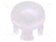 LED lens; L: 5mm; round; Front: convex; Ømount.hole: 4.6mm; UL94V-2 FIX&FASTEN