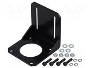 Bracket; black; bracket,mounting screws; NEMA 23; steel; 1pcs. POLOLU