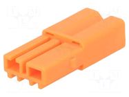 Connector: wire-wire; plug; male; 3A; 600V; PIN: 2; straight; push-in TE Connectivity