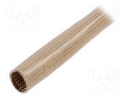 Insulating tube; fiberglass; beige; -30÷155°C; Øint: 3.5mm; L: 10m FAVIER