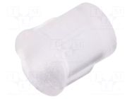 Fiber for LED; Ø2.3mm; L: 2.5mm; round; Front: flat; straight FIX&FASTEN