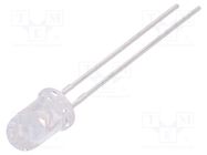 LED; 5mm; green; 25÷80mcd; 20°; Front: convex; 2÷2.5V; No.of term: 2 KINGBRIGHT ELECTRONIC