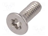 Screw; M2x6; 0.4; Head: countersunk; Torx®; TX06; ISO 14581 