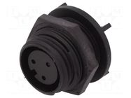 Connector: circular; socket; female; PIN: 3; 250V; Buccaneer 400 BULGIN