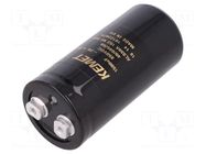 Capacitor: electrolytic; 1.5mF; 350VDC; Ø51x105mm; Pitch: 22.2mm KEMET