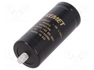 Capacitor: electrolytic; 10mF; 63VDC; Ø36x82mm; Pitch: 12.8mm; ±20% KEMET