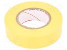 Tape: electrical insulating; W: 19mm; L: 20m; Thk: 0.15mm; yellow PLYMOUTH
