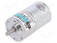 Motor: DC; with gearbox; 12VDC; 2.19A; Shaft: D spring; 45rpm; 100: 1 DFROBOT