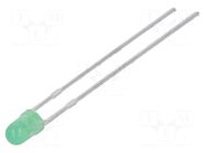 LED; green; 3mm; 18÷40mcd; 50°; Front: convex; 2.2÷2.5VDC KINGBRIGHT ELECTRONIC