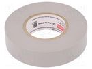 Tape: electrical insulating; W: 19mm; L: 20m; Thk: 0.18mm; grey; 260% PLYMOUTH