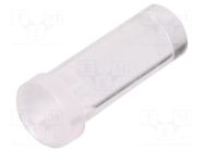 Fiber for LED; Ø3.8mm; L: 8mm; round; Front: flat; straight; UL94V-2 FIX&FASTEN
