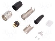 Connector: M16; plug; male; PIN: 6; 5A; 300V; C091A; soldering; IP40 AMPHENOL