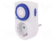 Programmable time switch; 30min÷24h; 230VAC/16A; Usup: 230VAC ORNO