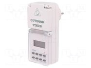 Programmable time switch; Range: 1min÷7days; 230VAC; IP44 ORNO