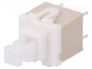 Switch: keypad; Pos: 2; DPST; 0.1A/32VDC; white; none; THT; 1.2N; PVA C&K