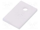 Heat transfer pad: ceramic; TO220; L: 12mm; W: 18mm; Thk: 1.5mm FISCHER ELEKTRONIK
