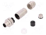 Connector: M12; plug; PIN: 2; male; straight; IP67; screw terminal MURRELEKTRONIK