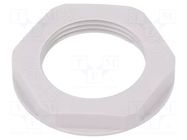 Nut; M25; polyamide; UL94V-2; 34mm; light grey; Thread: metric LAPP