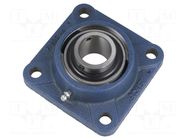 Bearing: bearing unit Y; with square flange; 30mm; bearing steel SKF