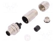 Connector: M12; plug; PIN: 5; male; straight; IP67; screw terminal MURRELEKTRONIK