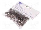 Holder; brown; on round cable; 50pcs; with a nail; 7mm PAWBOL