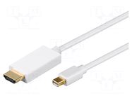 Cable; HDMI plug,mini DisplayPort plug; PVC; DisplayPort 1.1 GOOBAY