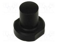 Button; round; black; plastic; MEC1625006,MEC3FTH9 MEC