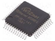 IC: Ethernet controller; 8bit BUS,SPI; LQFP48; -40÷85°C; Ch: 4 WIZNET