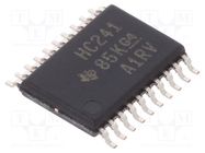 IC: digital; buffer,non-inverting,line driver; Ch: 8; SMD; TSSOP20 TEXAS INSTRUMENTS