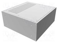 Enclosure: 19" standard; 2U; Enclos.mat: aluminium; Y: 203mm HAMMOND