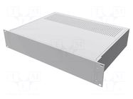 Enclosure: rack mounting; Standard: 19"; 2U; Z: 89mm; X: 422mm; rack HAMMOND