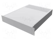 Enclosure: rack mounting; Standard: 19"; 2U; Z: 89mm; X: 422mm; rack HAMMOND