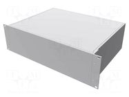Enclosure: rack mounting; Standard: 19"; 3U; Z: 133mm; X: 422mm; rack HAMMOND