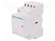 Contactor: 3-pole installation; 25A; 230÷240VAC; NO x3; IP20; 500V SCHNEIDER ELECTRIC