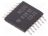 IC: digital; NAND; Ch: 4; IN: 2; SMD; TSSOP14; 2÷6VDC; -40÷85°C; tube TEXAS INSTRUMENTS