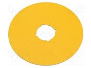 Description label; for emergency button EATON ELECTRIC