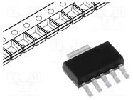 IC: voltage regulator; LDO,linear,fixed; 3.3V; 0.3A; SOT223-5; SMD MICROCHIP TECHNOLOGY