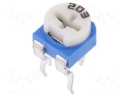 Potentiometer: mounting; single turn,horizontal; 20kΩ; 100mW SR PASSIVES