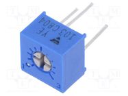 Potentiometer: mounting; single turn,horizontal; 10kΩ; 500mW VISHAY