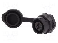 Connector: circular; socket; size 16; 02; female; PIN: 5; 400V; 5A LUTRONIC